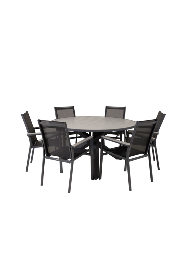 Bilde av Pascal spisebord og 6 stabelbare Pascal spisestoler - 30151
