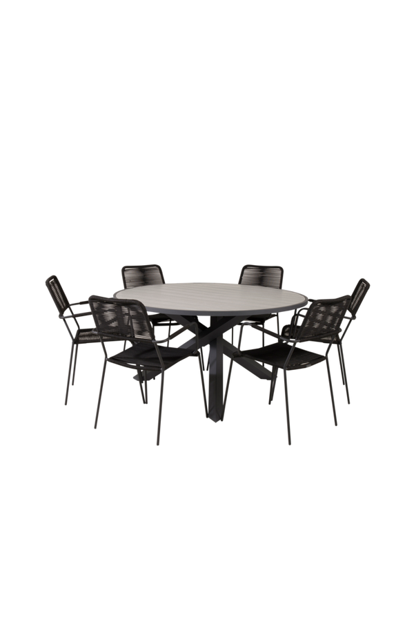 Bilde av Pascal spisebord og 6 Levis spisestoler - 1
