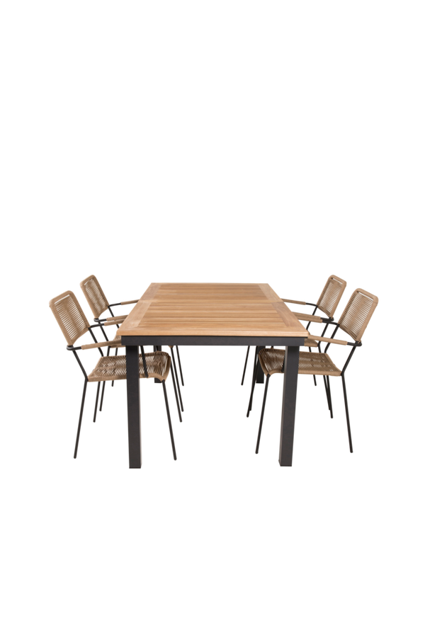Bilde av Pila spisebord og 4 Levis spisestoler - 1
