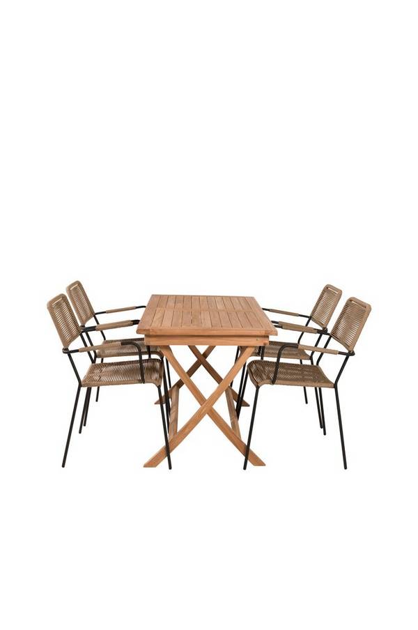 Bilde av Kaspian spisebord og 4 Levis spisestoler - 1
