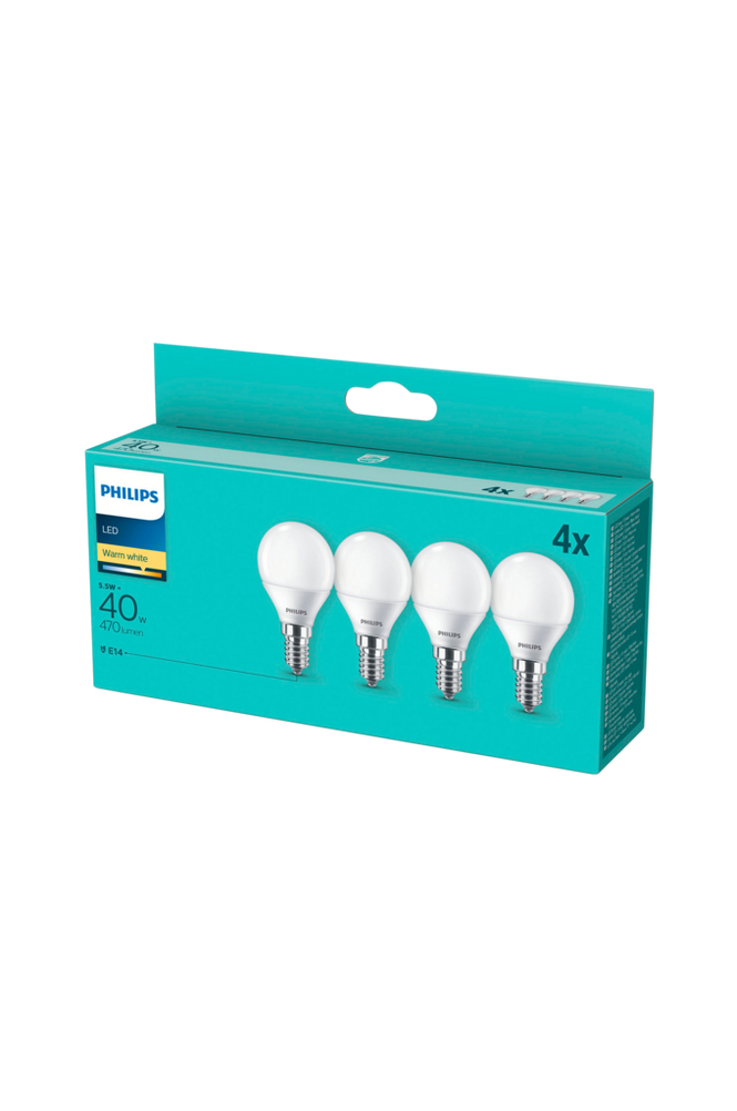 4-pack LED E14 Klot Frost 40W