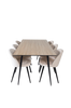 Ruokailuryhmä Solhem ja ruokapöydän tuolit Valleta, 6 kpl