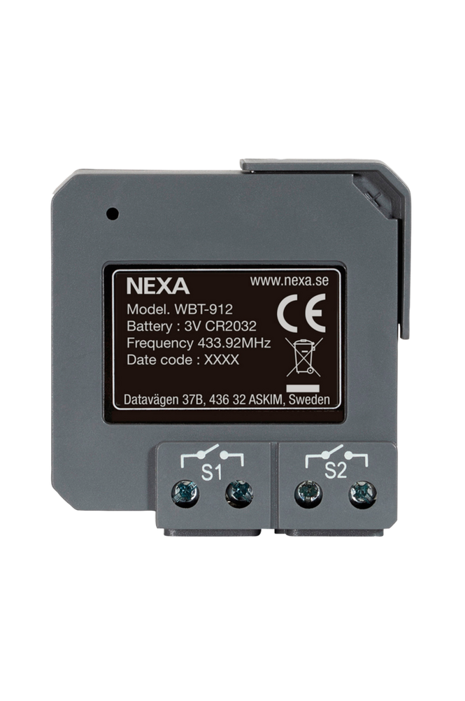 Nexa WBT-912 2-kanals infälld sänd
