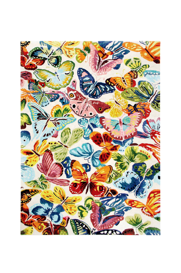 Bilde av Kunstsilketeppe Butterflies - 1
