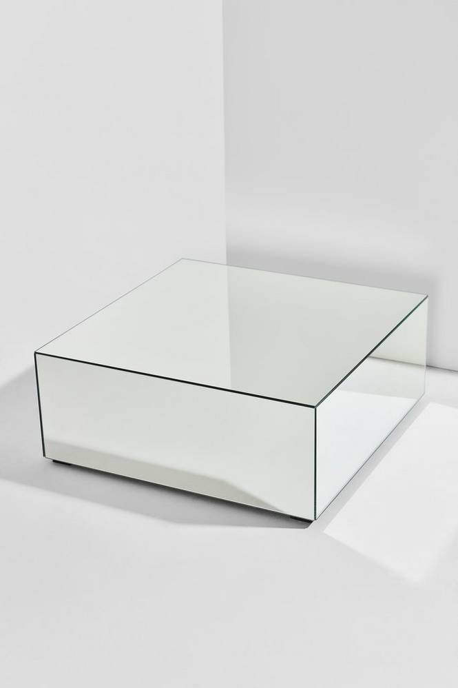 Pastill Ponti bord i spegelglas 60×60 cm