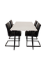 Ruokailuryhmä Penally ja ruokapöydän tuolit Ark, 4 kpl