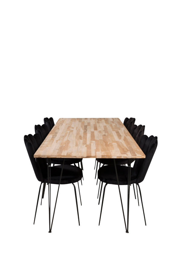 Bilde av Spisegruppe Bankok med 6 Furniture Fashion Limhamn Light spisestoler - 1
