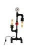 Pöytävalaisin metallia, L18xS20xK52 cm