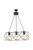 Riippuva kattovalaisin Zambak, 3 metallista lampunvarjostinta