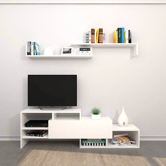 Supporto televisione Fenice, bianco