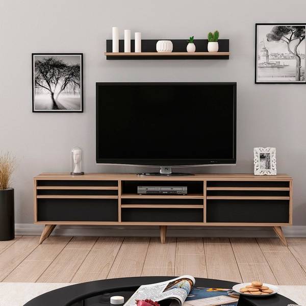 Bilde av Tv-benk Hira 180x35x48 cm, 90x15x15 cm - 30151
