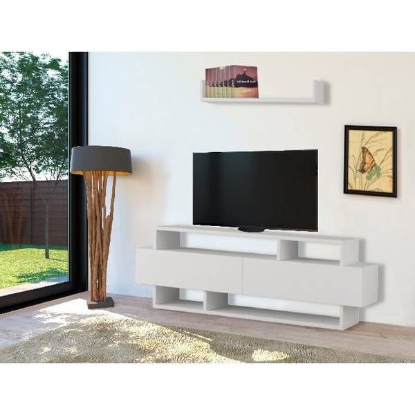 Bilde av Tv-benk Rela 125x30x42 cm, 70x20x12 cm - 1
