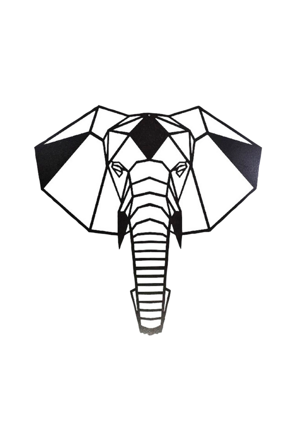 Bilde av Veggdekor Elefant B50xD0,16xH50 cm - 30151
