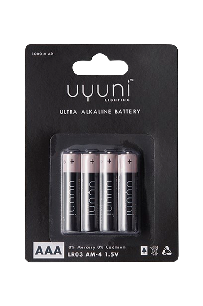 UYUNI – AAA Batteri 4-pk 1,5 V 1000mAh