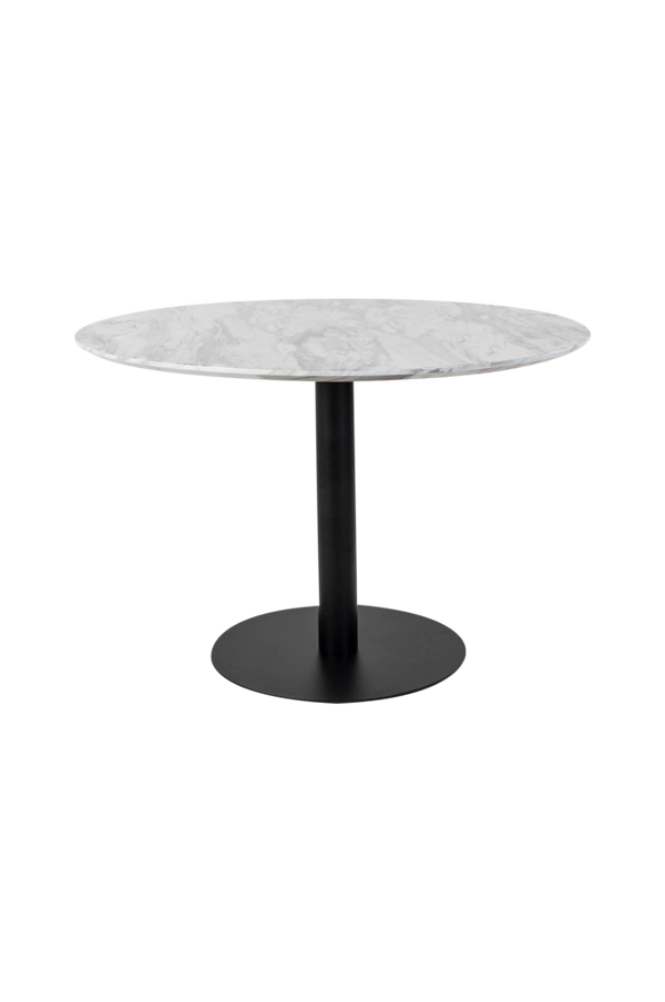 Bilde av Dining Table Bolzano. Marble top with black base - 1
