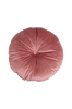 Tyyny Luso, pyöreä Samettia ja polyesteriä, roosa