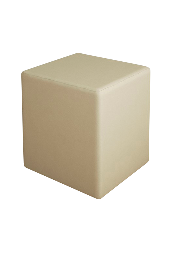 Bilde av Puff Square, beige, 34x34x37 cm - 30151
