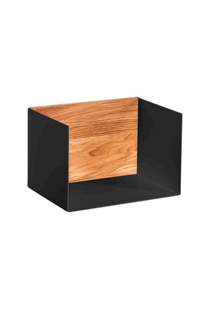 Wood Furniture Vägghylla 30 Berg svart