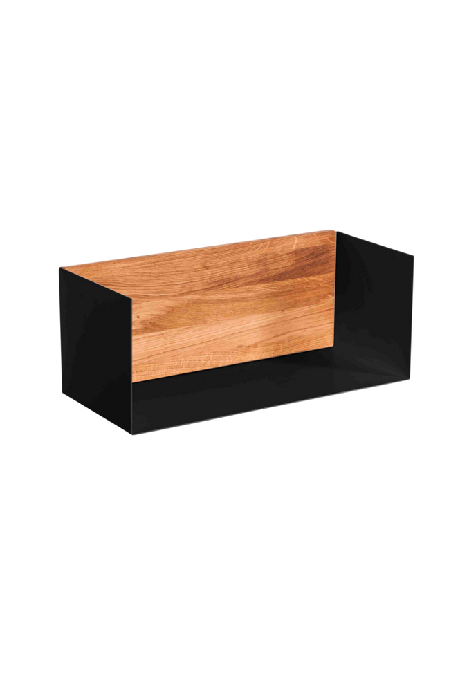 Wood Furniture Vägghylla 50 Berg svart