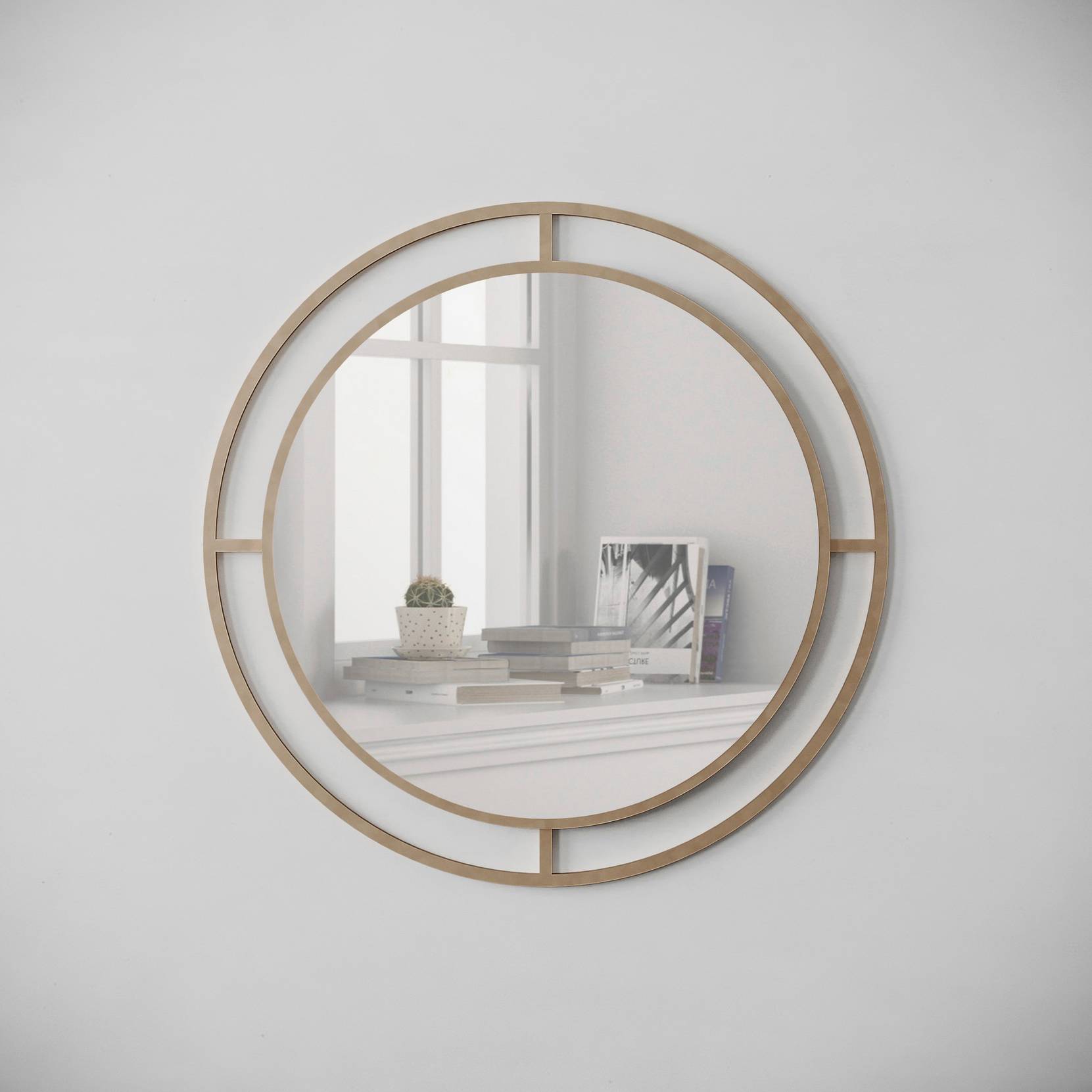 Hanah Home - Spegel Bubble - Guldfärg - Guld