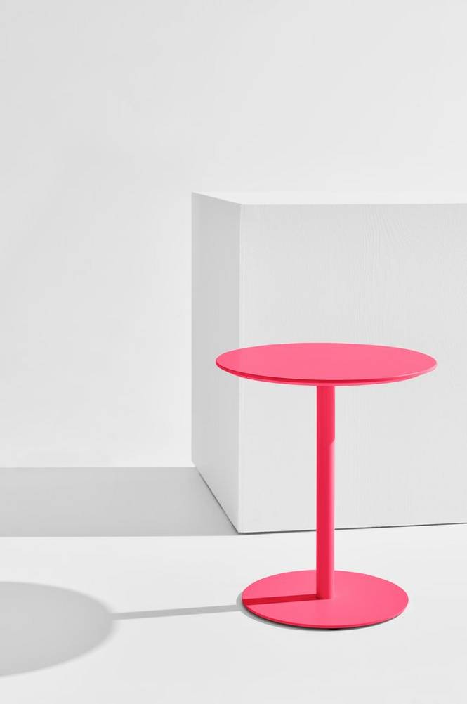 PASTILL Margot runt sidobord ø 45 cm Rosa