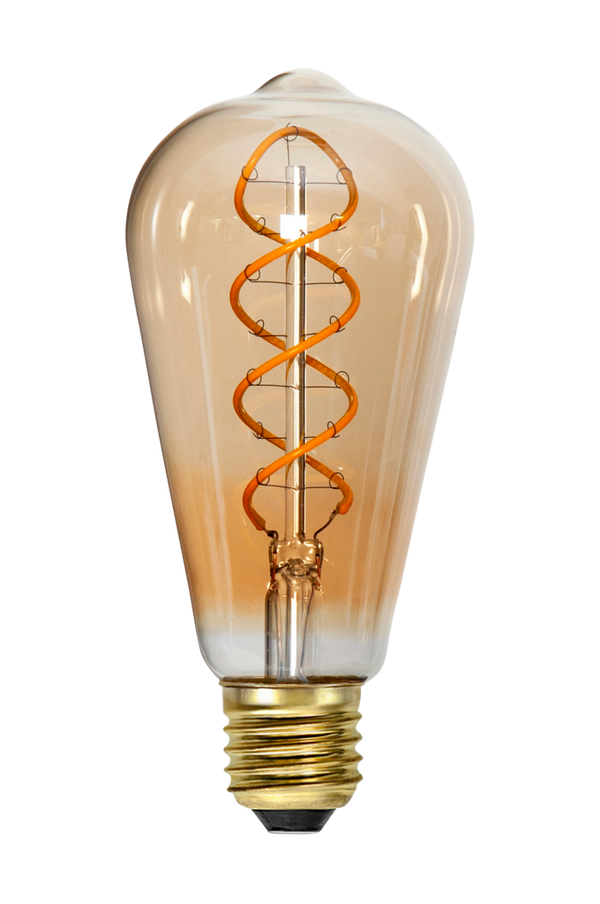 Bilde av LED-pære E27 ST64 Decoled Spiral Amber - 1
