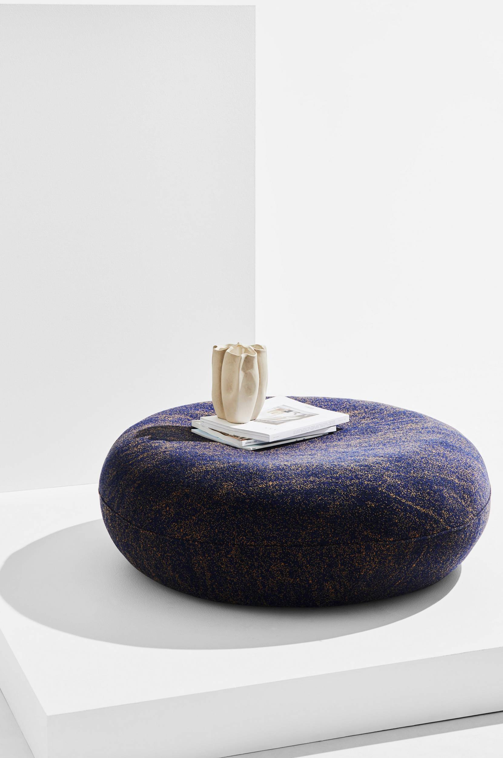 Pastill - Jade puff ø 100 cm - Blå