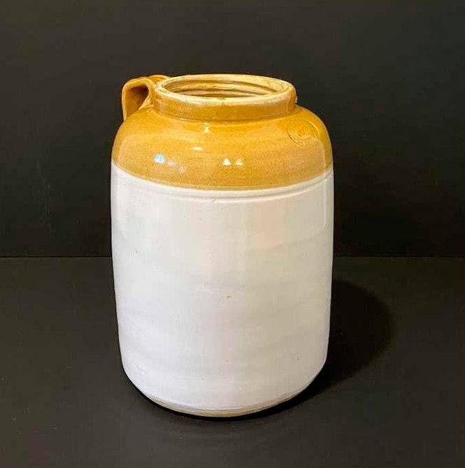 Eldre unik keramikkrukke fra India H 33 cm