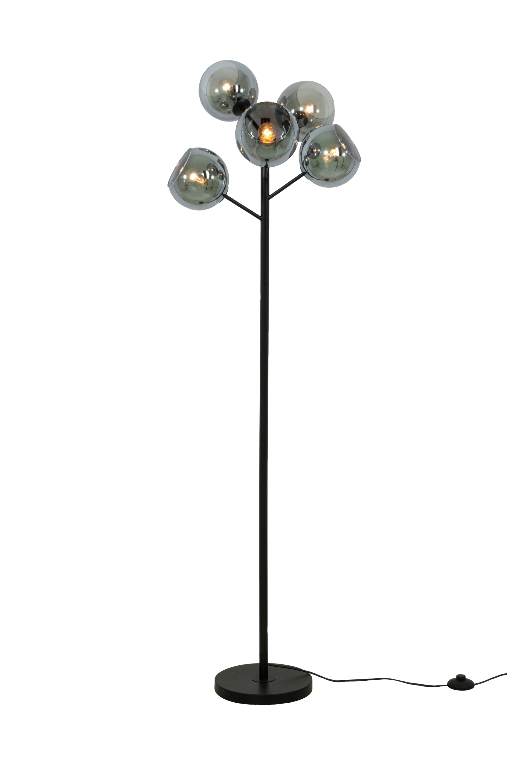 Aneta Lighting - Golvlampa ATOM - Svart - No size