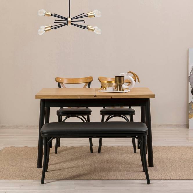 Hanah Home Set med bord och stolar (4 delar) Mika