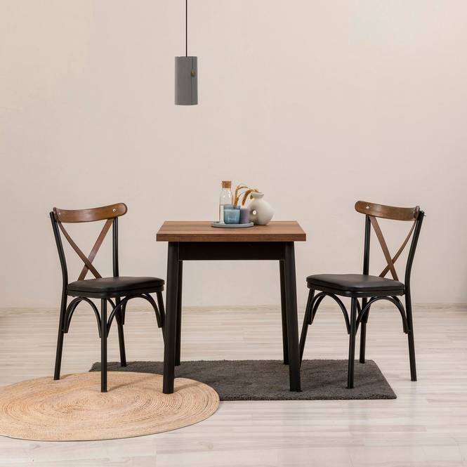 Hanah Home Set med bord och stolar (3 delar) Kare