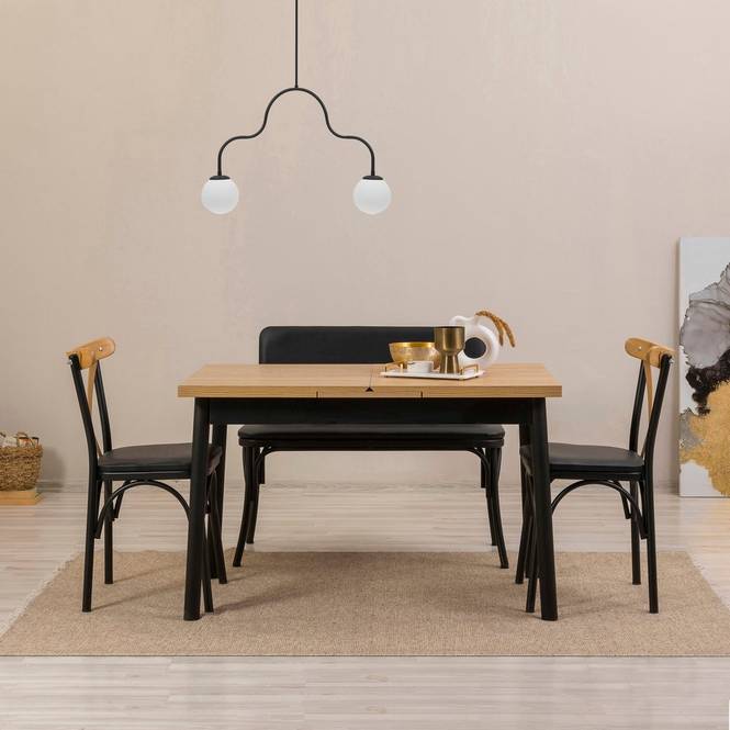 Hanah Home Set med bord och stolar (4 delar) Ceku