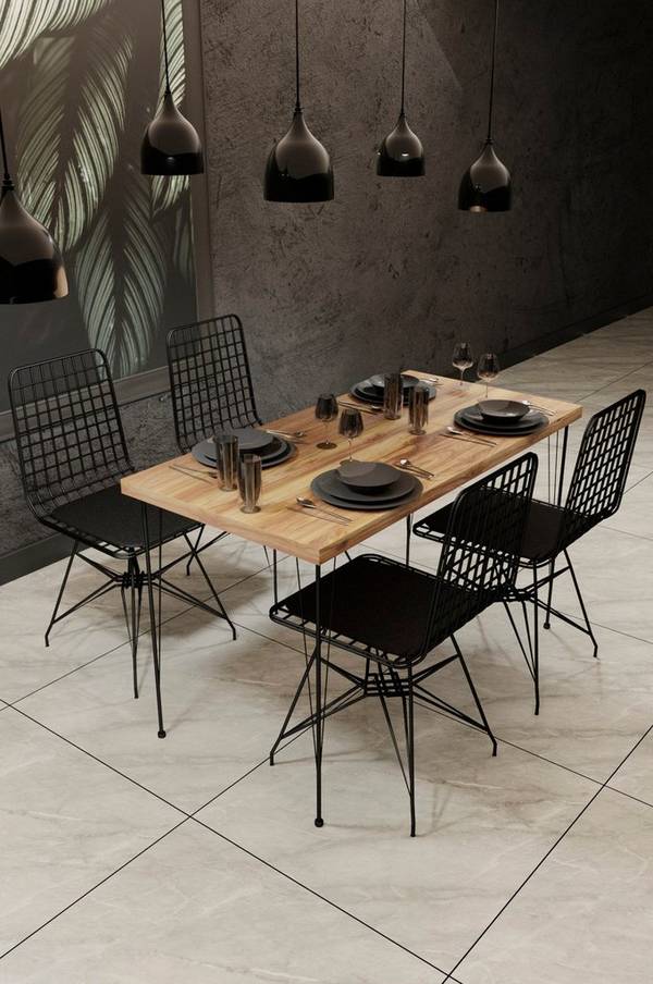 Bilde av Sett med bord og stoler (5 deler) Dragon - 1
