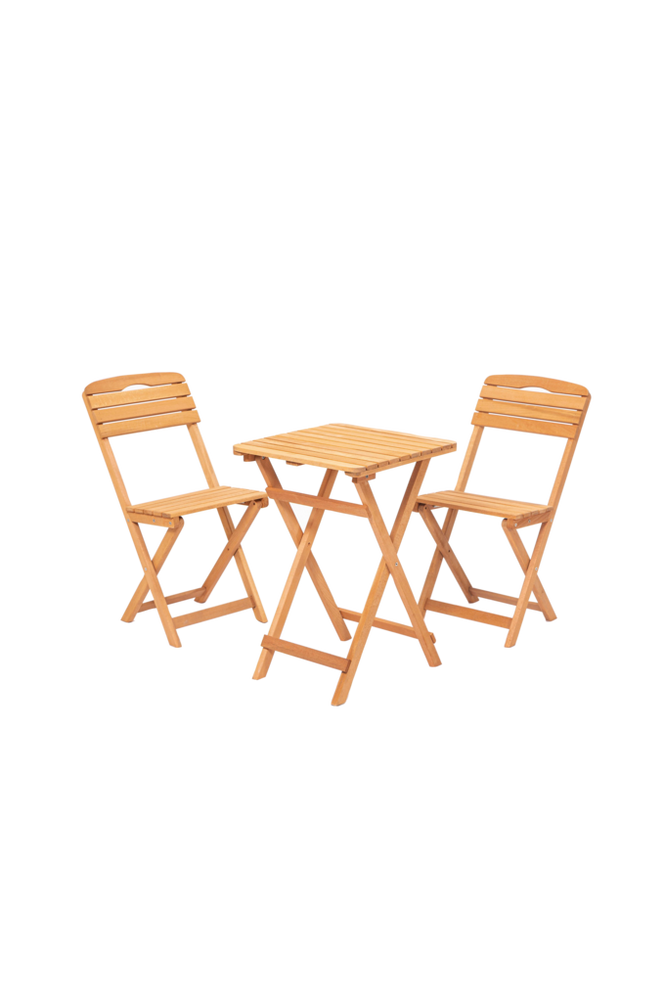 Hagesett med bord og stoler (3 deler) Miya 002
