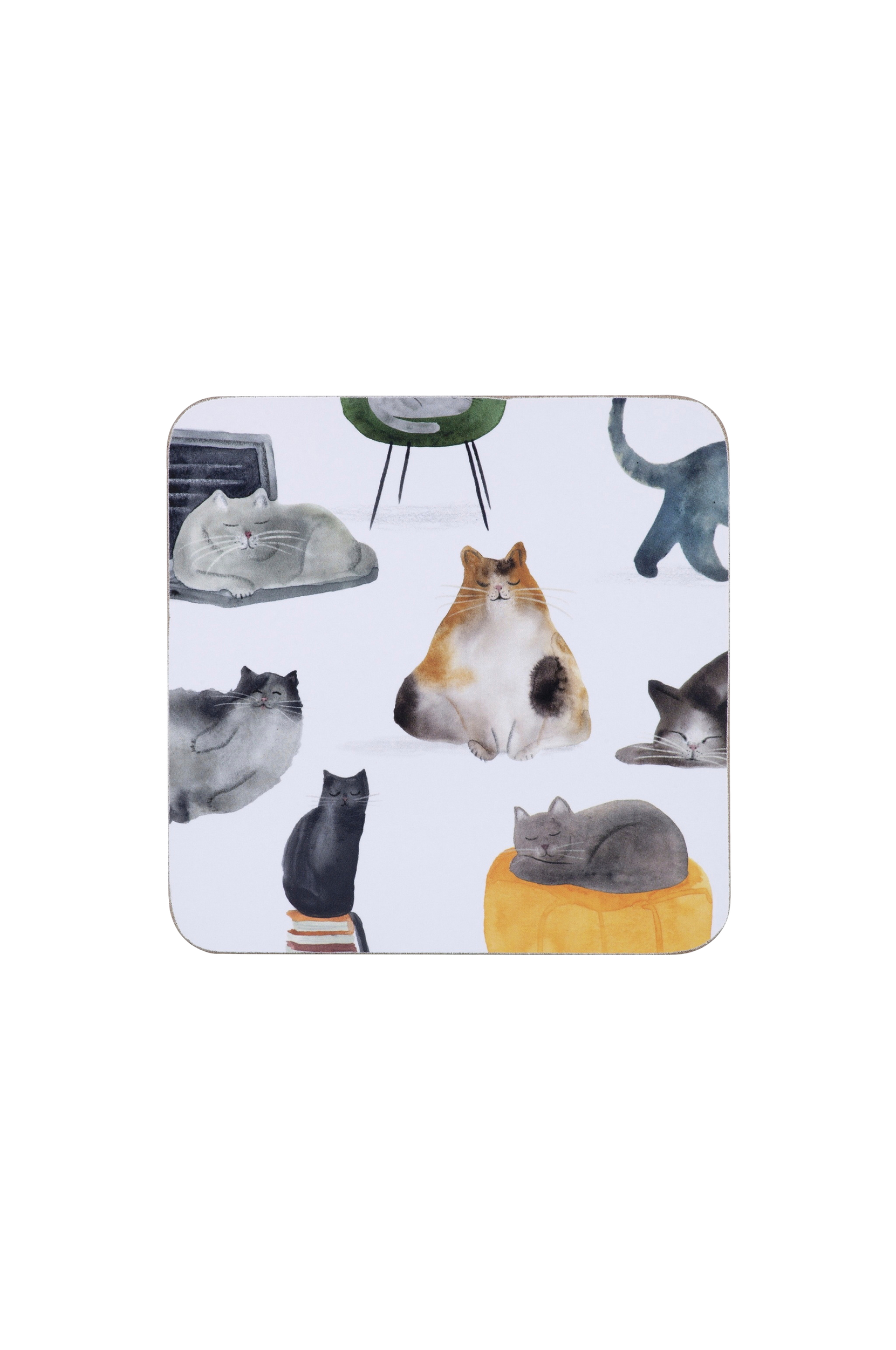 Maxwell & Williams - Glasunderlägg Coasters 4-p Cats - Flerfärgad
