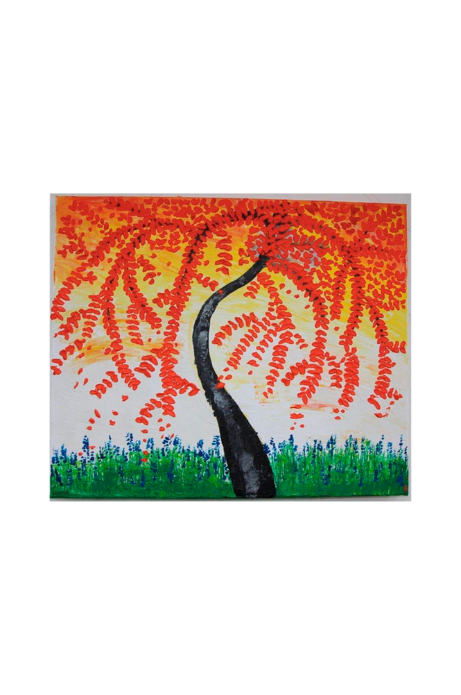 Mova Art Målning med orange blad