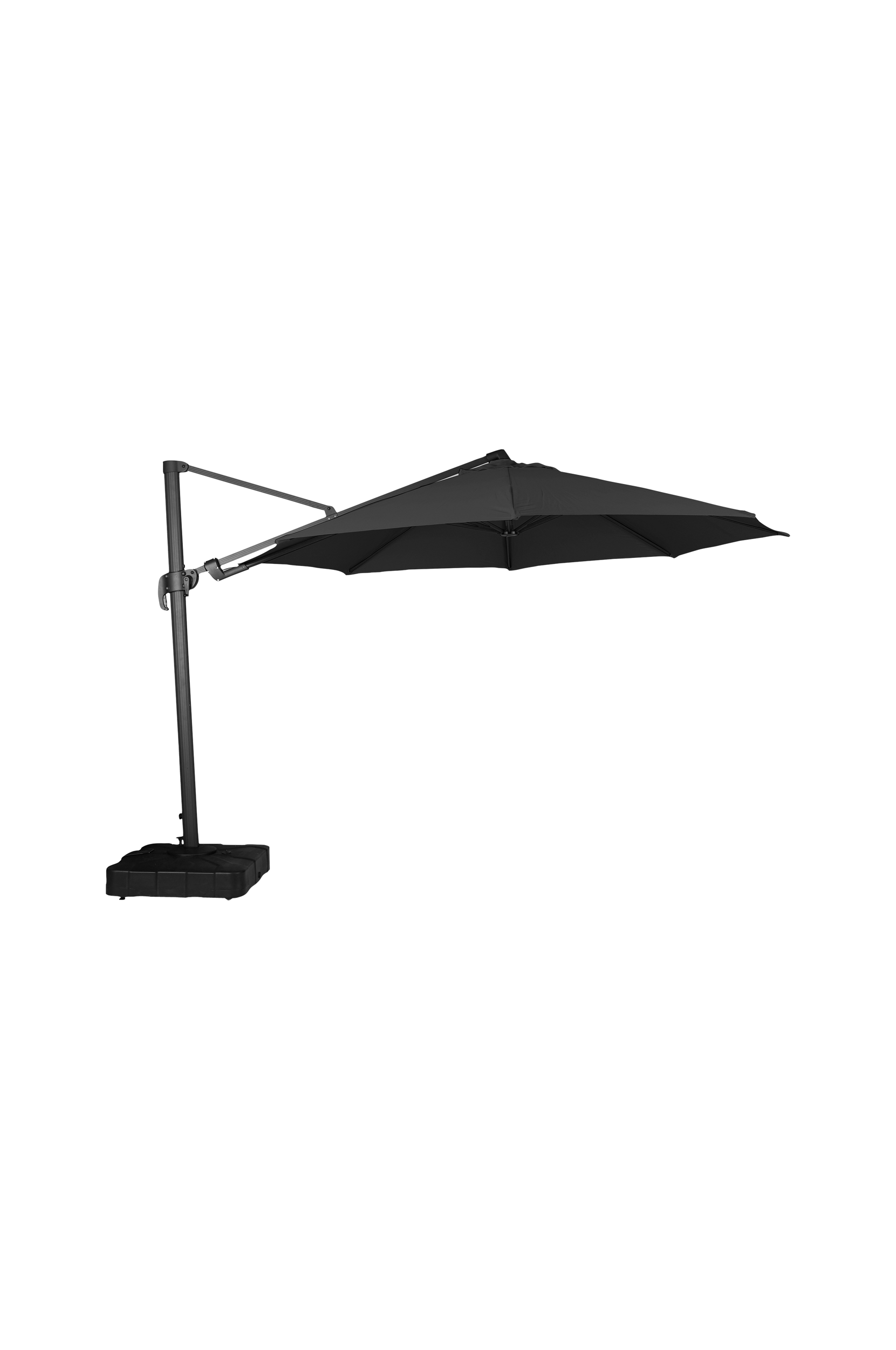 Riippuva aurinkovarjo jalalla, halkaisija 3,5 m