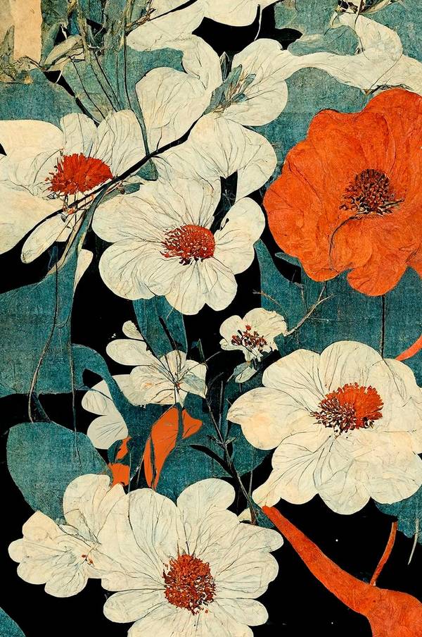Bilde av Poster Asian Flowers - 1
