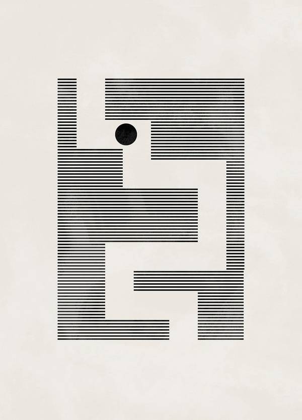 Bilde av Poster Minimalist Maze - 1
