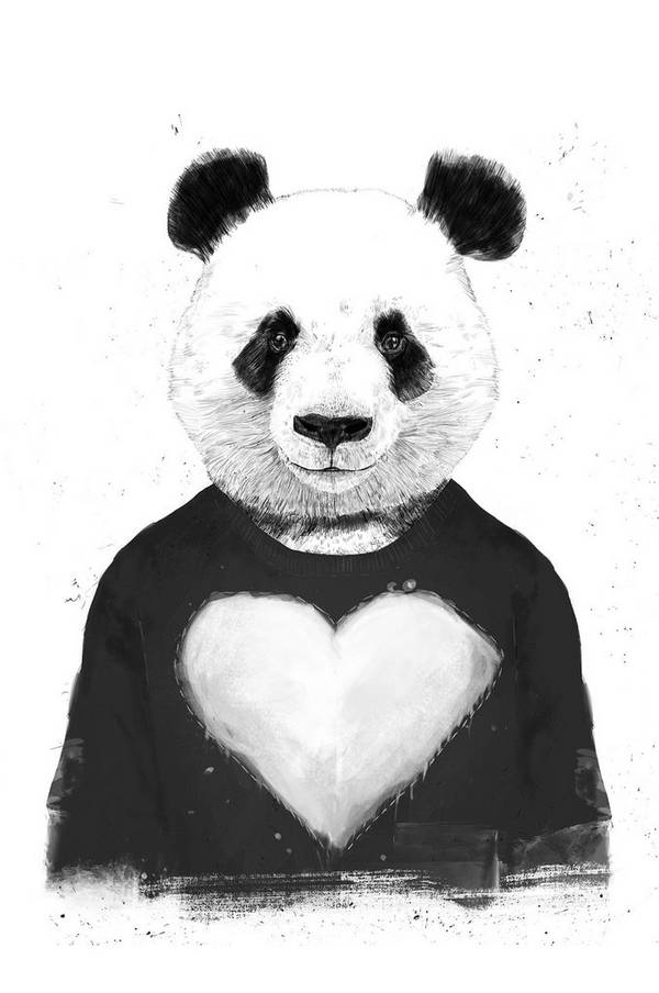 Bilde av Poster Lovely Panda - 1
