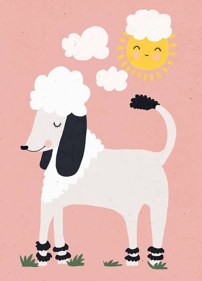 Pelcasa Poster Happy Poodle