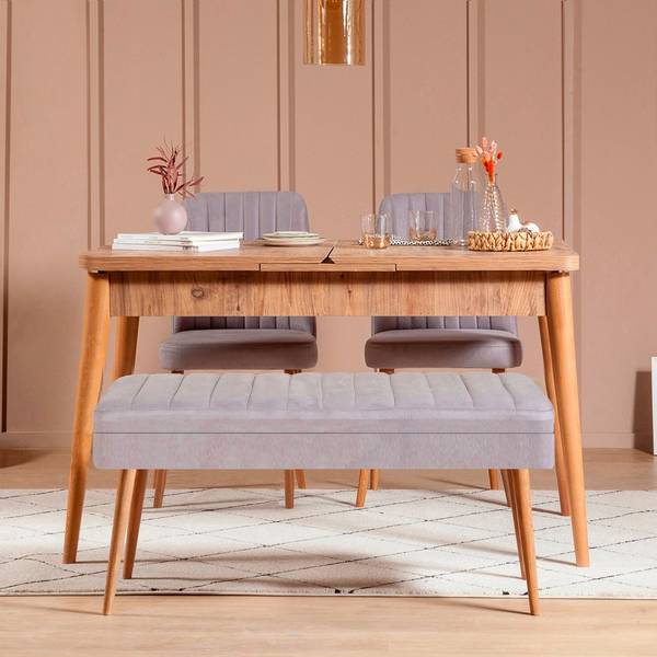 Bilde av Sett med bord og stoler (4 deler) - Gina - 1
