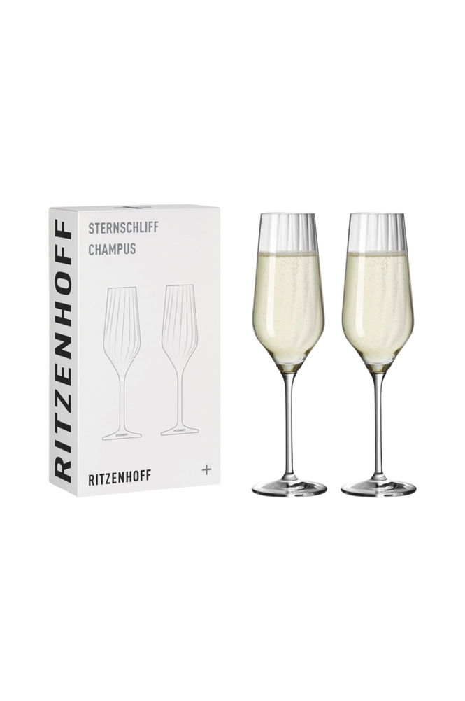 Ritzenhoff Champagneglas Sternschliff 2-pack