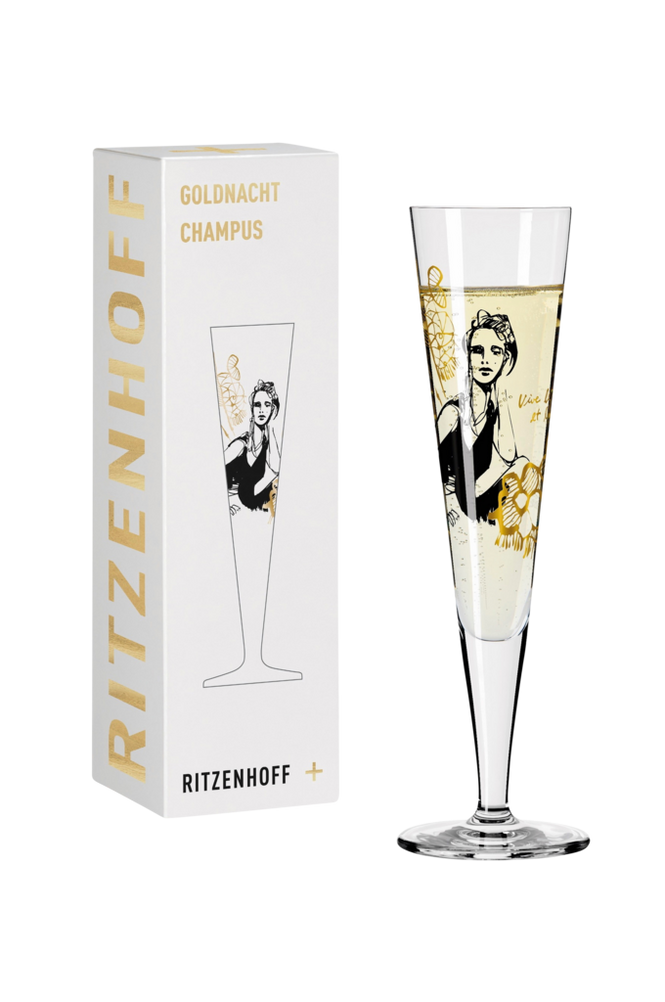 Ritzenhoff Champagneglas Goldnacht NO:12