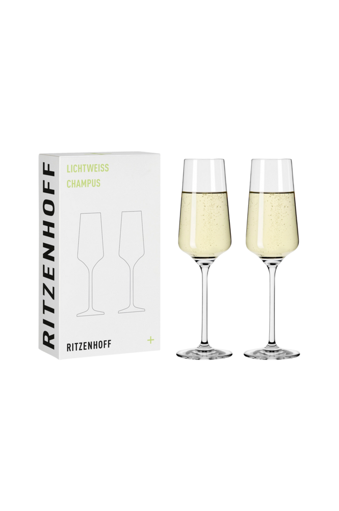 Ritzenhoff Champagneglas Lichtweiss 2-pack