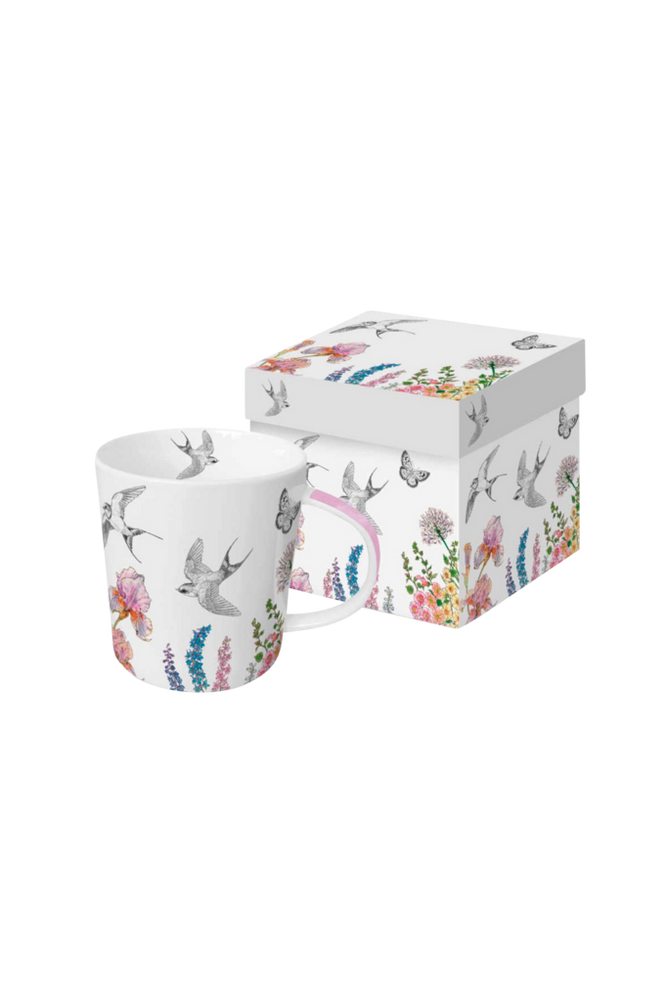 Paperproducts Design Mugg Printemps Hirondelles Trend 35 cl