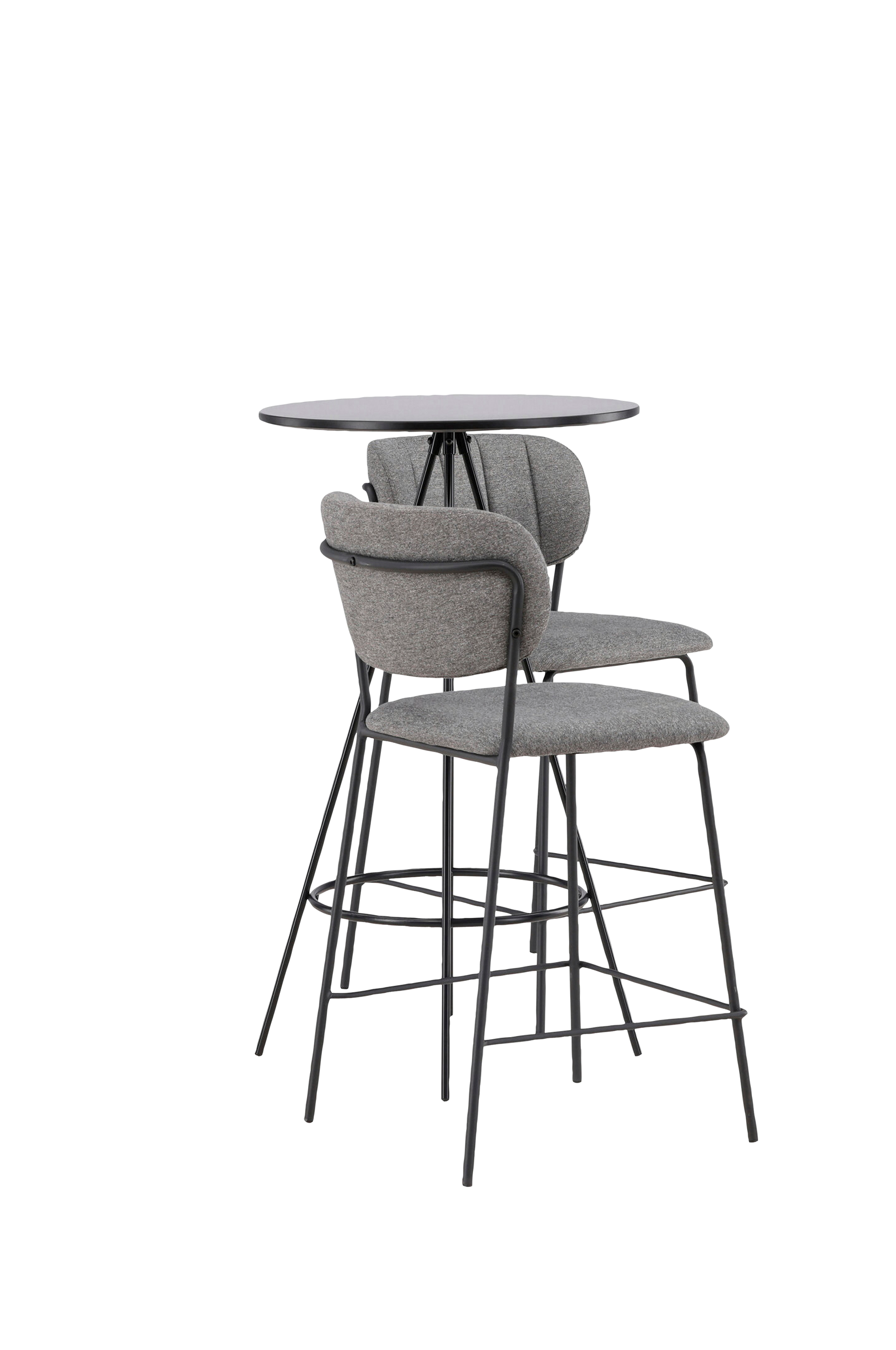 Venture Home - Matgrupp Bistro med 2st stolar Bell - Svart