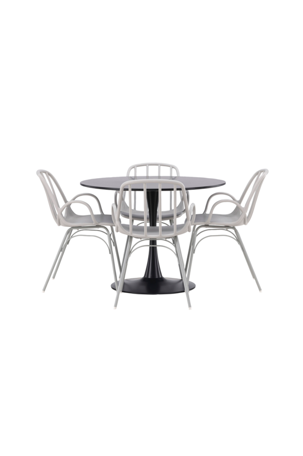 Bilde av Spisegruppe Glade med 4 stk stoler Dyrön - 1
