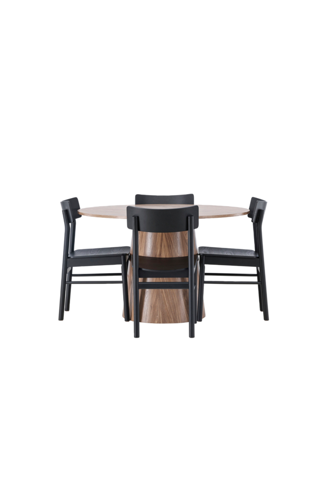 Venture Home Matgrupp Lanzo med 4st stolar Montros