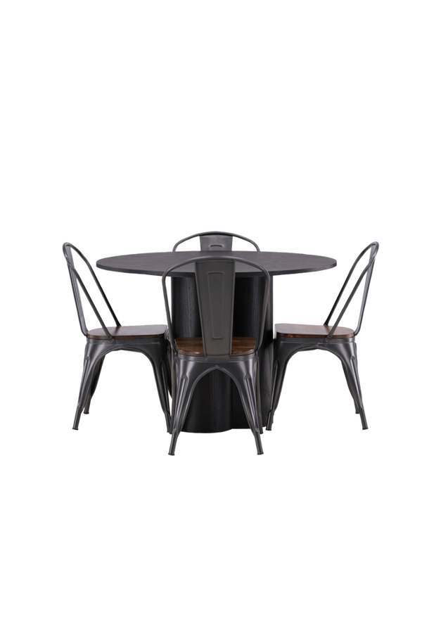 Bilde av Spisegruppe Olivia med 4 stk stoler Tempe - 1
